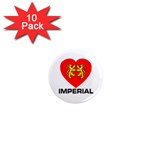 Imperial Lions Heart 1  Mini Magnet (10 pack) 