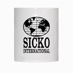 SICKO INTERNATIONAL White Mug from ArtsNow.com Center