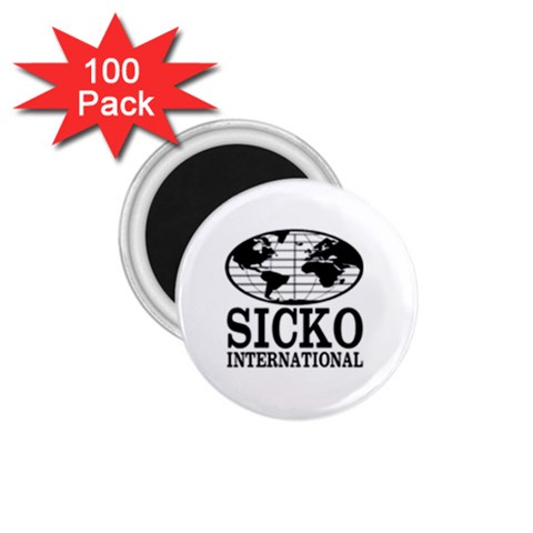 SICKO INTERNATIONAL 1.75  Magnet (100 pack)  from ArtsNow.com Front