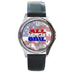 All American Girl Round Metal Watch