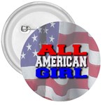 All American Girl 3  Button