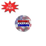Support Our Troops 1  Mini Magnet (10 pack) 