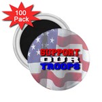 Support Our Troops 2.25  Magnet (100 pack) 