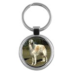 Borzoi Russian Wolfhound Key Chain (Round)