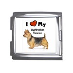 I Love My Australian Terrier Mega Link Italian Charm (18mm)