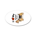 I Love My Australian Terrier Sticker (Oval)