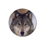 Wolf Rubber Round Coaster (4 pack)