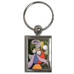 Femme a La Fleur Picasso Key Chain (Rectangle)