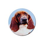 basset hound Rubber Coaster (Round)