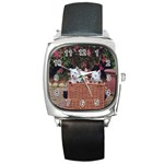 West Highland white terriers Square Metal Watch