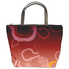 Urban Grunge Abstract 1 Bucket Bag from ArtsNow.com Front