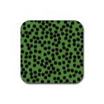 Cheetah Rubber Square Coaster (4 pack)