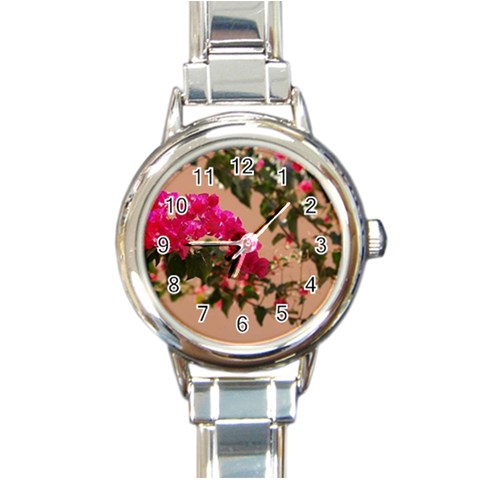 Round Italian Charm Watch from ArtsNow.com Front