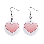 Big Heart 1  Button Earrings