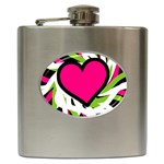 Love Heart Hip Flask (6 oz)