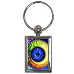 Eerie Psychedelic Eye Key Chain (Rectangle)