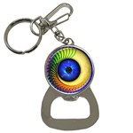 Eerie Psychedelic Eye Bottle Opener Key Chain