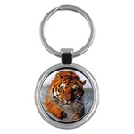 Lion Tiger Key Chain (Round)