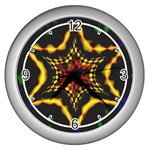 Space  n Time Wall Clock (Silver)