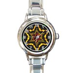 Space  n Time Round Italian Charm Watch