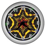 Space  n Time Wall Clock (Silver)