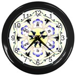 OMPH Wall Clock (Black with 12 black numbers)