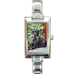 Great Dane Rectangular Italian Charm Watch