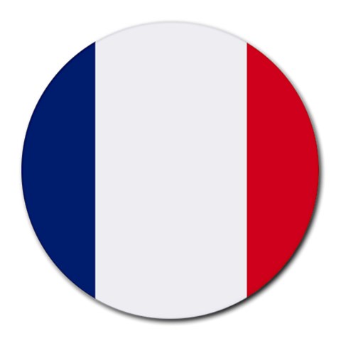 France Round Mousepad from ArtsNow.com Front