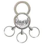 Sankofashirt 3-Ring Key Chain