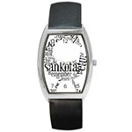 Sankofashirt Tonneau Leather Watch