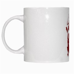 Red Dragon  White Mug from ArtsNow.com Left