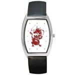 Red Dragon  Barrel Style Metal Watch