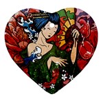 Geisha Ornament (Heart)