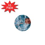Retro Girls 1  Mini Button (10 pack) 