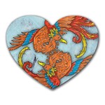 Chinese Phoenix Heart Mousepad