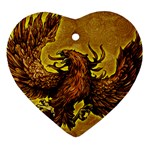 Phoenix Rising Ornament (Heart)