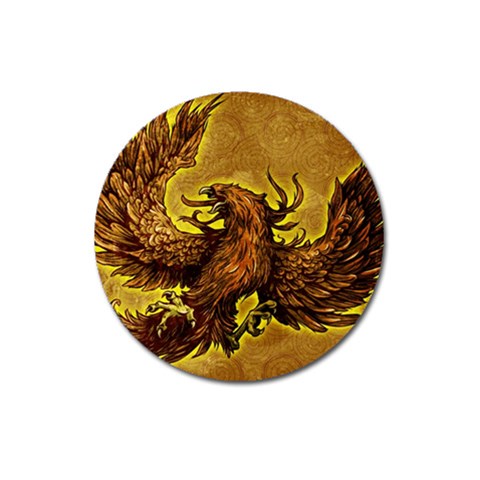Phoenix Rising Magnet 3  (Round) from ArtsNow.com Front