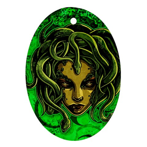 Medusa Ornament (Oval) from ArtsNow.com Front