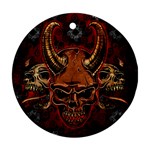 Evil Skulls Ornament (Round)