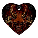Evil Skulls Ornament (Heart)