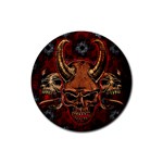 Evil Skulls Rubber Coaster (Round)
