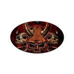 Evil Skulls Sticker (Oval)