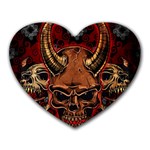 Evil Skulls Heart Mousepad