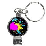 Splatter Nail Clippers Key Chain