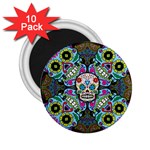 Sugar Skulls   Spiral 2.25  Magnet (10 pack)