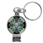 Sugar Skulls   Spiral Nail Clippers Key Chain