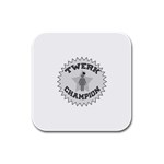 Twerk Champion Rubber Square Coaster (4 pack)