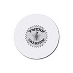 Twerk Champion Rubber Coaster (Round)