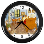 Van Gogh I Wall Clock (Black)