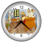 Van Gogh I Wall Clock (Silver)